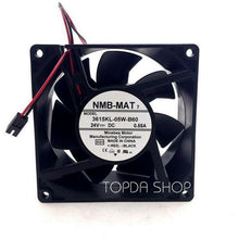 Carregar imagem no visualizador da galeria, NMB 3615KL-05W-B60 Inverter cooling fan DC24V 0.55A 92*92*38MM 2pin 819599206195-FoxTI
