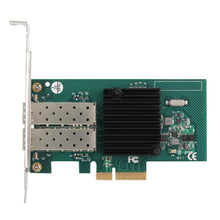 Carregar imagem no visualizador da galeria, PCI-E Network Card for Intel 82576EB, 10/100/1000mbps Dual Port Fiber PCI Express Gigabit Network Card Adapter for Intel 82576EB-FoxTI
