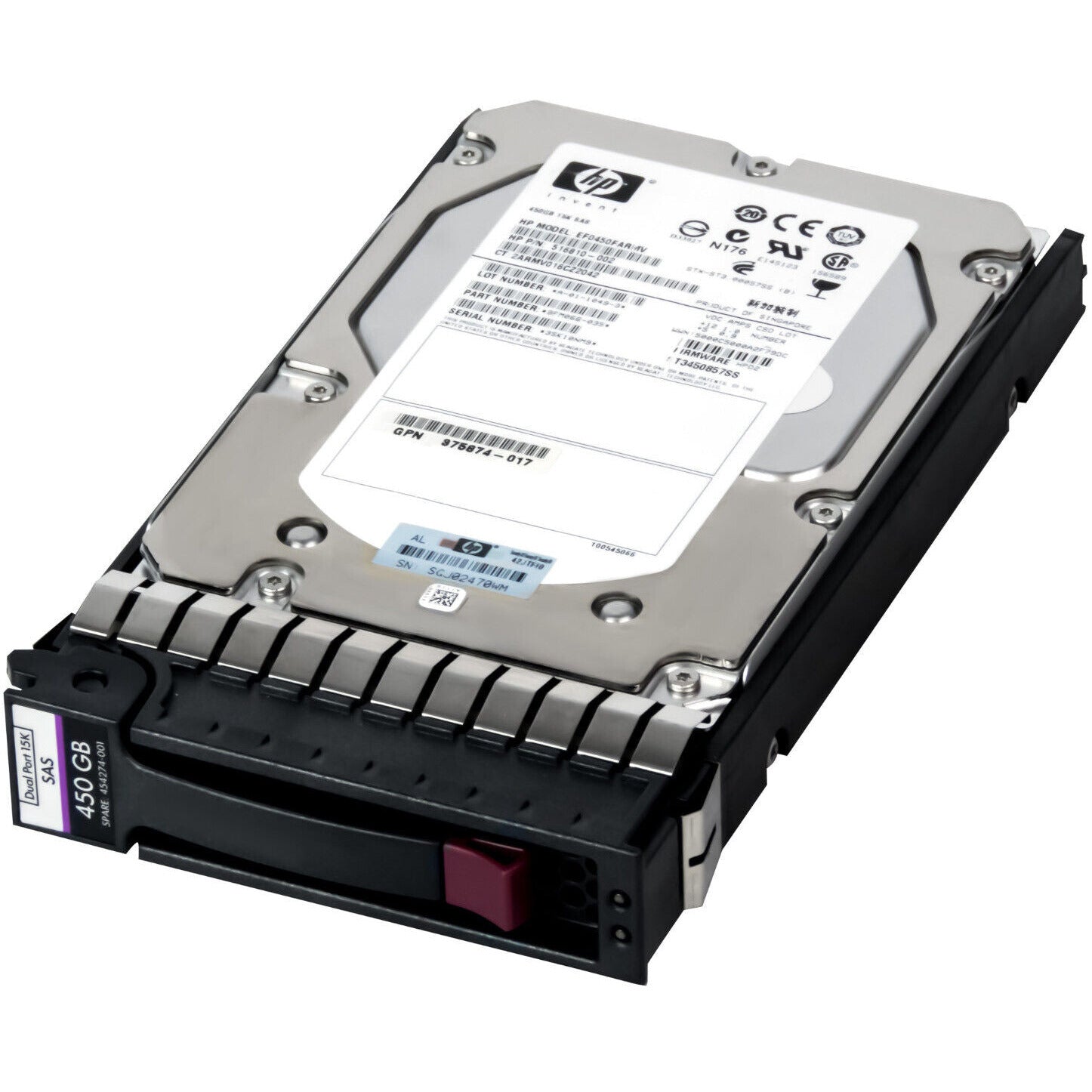 EF0450FARMV 516810-002 450GB 15K 3.5" dp sas hard drive 516832-004 9FM066-035 883585297825
