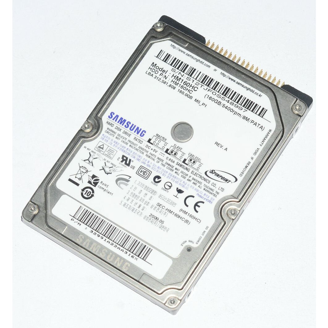 Disco duro de 2,5 pulgadas para portátil HM160HC SpinPoint M5 de 160 GB, 5400 rpm, ATA100, 8 MB
