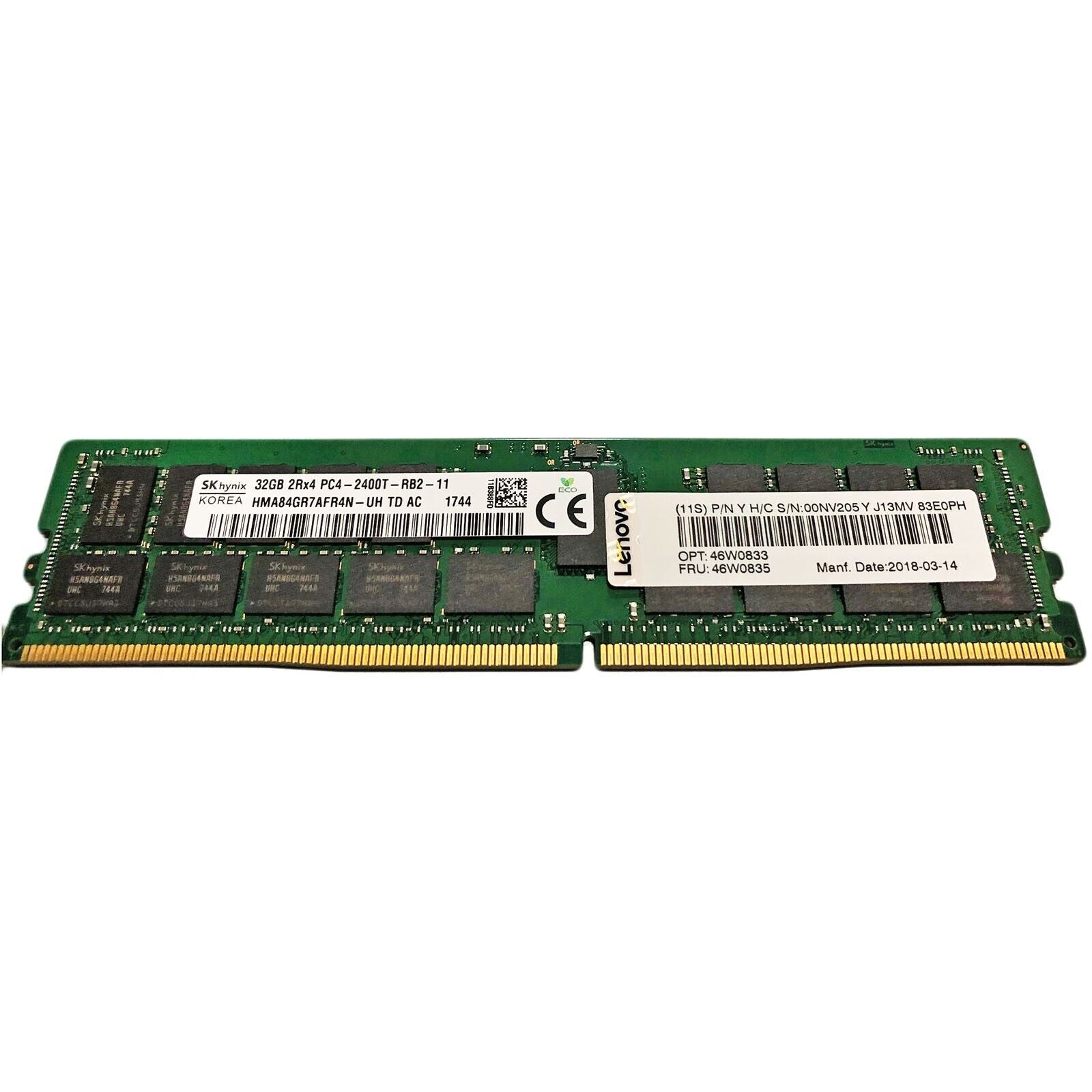 46W0835 32GB 2RX4 PC4-2400T DDR4 MEMORIA 46W0833 00NV205
