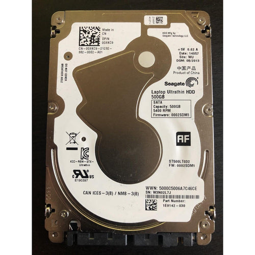 Seagate Ultrathin 500GB Internal 5400 RPM 2.5