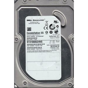 ST31000524NS, 9WK, KRATSG, PN 9JW154-536, FW KD03, Dell 1TB SATA 3.5 Hard Drive 763649027080-FoxTI